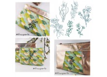 Stickserie - Garden Flowers Lineart